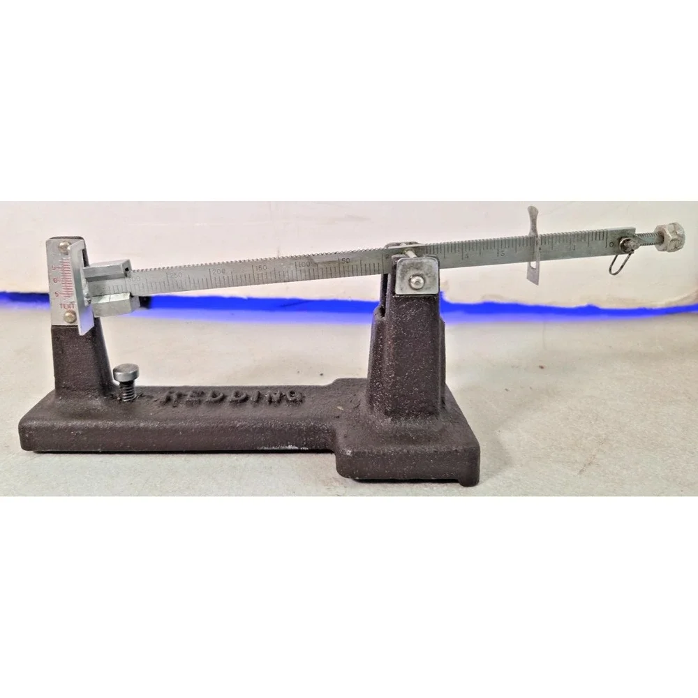 Vintage Redding Reloading Powder Scale Early Brown Model No Bin - SEE NOTES